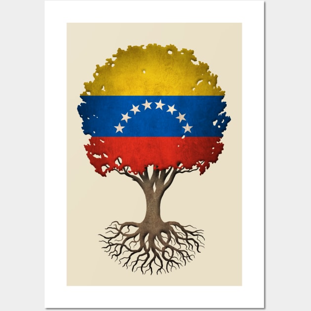 Tree of Life with Venezuelan Flag Wall Art by jeffbartels